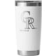 Yeti Rambler 20 oz Tumbler with MagSlider Lid - MLB Colorado Rockies, White, 28100007086