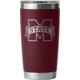 Yeti Rambler 20 oz Tumbler with MagSlider Lid - NCAA Mississippi State, Wild Vine Red, 28100007116