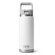 Yeti Rambler 26 oz Water Bottle w/Straw Cap, White, 21071508601
