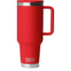 Yeti Rambler 40 oz Travel Straw Mug, Rescue Red, 21071506986