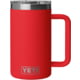 Yeti Rambler Ceramic Lined Mug w/ 2.0 MagSlider Lid, Rescue Red, 24oz, 21071510199
