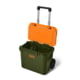 Yeti Roadie 32 Quart Wheeled Hard Cooler, Olive/King Crab Orange, 10032450013