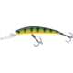 Yo-Zuri Crystal Minnow Deep Diver Walleye, Floating, 5-1/4in, 7/8oz, #2 Hook, Green Perch, R1301MPC