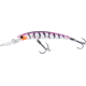 Yo-Zuri Crystal Minnow Deep Diver Walleye Trolling Bait 9/16oz 4-3/8in 10ft #2 Hooks, Purple Tiger, R1206PT