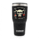 Yukon Outfitters 30oz Tumbler, Black with No Quarter Pirate print, MGYT30BLKNQ