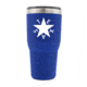 Yukon Outfitters 30oz Tumbler, Royal Blue with Zavala TX Flag print, YO30RBZAVALA
