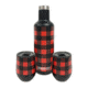 Yukon Outfitters Freedom 3PC Wine Set, Buffalo Plaid, MG3PCWGSB