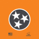 Yukon Outfitters Trail Bandana, TN Flag Orange &amp; Grey SPF 50, MGYTB811