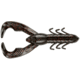Yum Christie Craw Swim Bait, 8 Pack, 3.5in, Black Neon, YCW301
