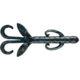 Yum Christie Critter Swim Bait, 8 Pack, 4.5in, Black Blue Flake, YCR421