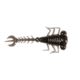 Z-man Lavraz Soft Bait, 8 pack, 1.75in, Black, MLA-01PK8
