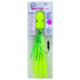 Zak Tackle Bottom Jig - 16oz, Green/Glow Skirt - Chartreuse Head, Z-BJCGR-16