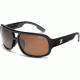 Zeal Optics Brody Mens Sunglasses, Black Gloss Frame and Polarized Copper Lens 10007