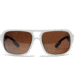 Zeal Optics Brody Mens Sunglasses, White Gloss Frame and Polarized Copper Lens 10008