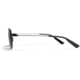 Zeal Optics Pescadero Eco-Friendly Stainless Steel Aviator Polarized Sunglasses, Black/Dark Grey, Medium, 12006
