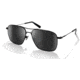 Zeal Optics Pescadero Eco-Friendly Stainless Steel Aviator Polarized Sunglasses, Black/Dark Grey, Medium, 12006