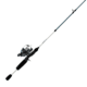 Zebco 33 Custom-Z Spincast Reel and Rod Combo, 6ft 6in 2-PC Telescopic Rod, Medium, Fast, SZ 30 Reel, 4.1-1 Ratio, 14-PC Strike King Tackle Kit, Silver/Blue, 33CZ1SK662M.FB4