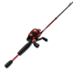 Zebco 33 Custom Z Spincast Reel and Rod Combo, 6ft 2-PC Fiberglass Rod w/ EVA Handle, QuickSet Anti-Reverse Reel w/ Bite Alert, Red, 33CZRD602MA.NS4