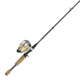Zebco 33 Gold Max Spincast Reel and Rod Combo, 6ft 6in 2-PC Fiberglass Rod w/ Cork Handle, QuickSet Anti-Reverse Reel, Silver/Gold, 33MXG662MHA.NS4