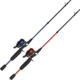Zebco 33 Micro Custom Z Spincast Reel and Rod Combo, 5ft, 2-PC Fiberglass Rod, Ultra-Lt, Mod-Fast, SZ 10 Reel, 4.3-1 Ratio, 4lb Line, Red/Blue Assort, 33MCCZ502ULA.NS4