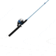 Zebco 33 Salt Fisher Spincast Reel and Rod Combo, 6ft 6in 2-PC Telescopic Rod, Medium-Heavy, SZ 30 Reel, 3.6-1 Ratio, 4-PC Strike King Tackle Kit, Blue, 33SWSK662MH.FB4