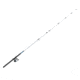 Zebco 606 Salt Fisher Spincast Reel and Rod Combo, 7ft 2-PC Telescopic Rod, Med-Heavy, Mod-Fast, SZ 60 Reel, 19-PC Eagle Claw Tackle Kit, RH Retrieve, Blue, 606SWEC702MH.FB4