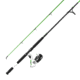 Zebco Bite Alert Spinning Reel and Rod Combo, 7ft 2-PC Fiberglass Pole, Extended EVA Handle, SZ 60 Reel, Pre-Spooled w/ 20lb Zebco Line, 4.9-1 Ratio, Black/White, BA60702MHA.NS3
