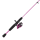 Zebco Slingshot Spinning Reel and Rod Combo, 5ft 6in 2-PC Pole, SZ 20 Reel, Changeable Righ/Left Retrieve, Pre-Spooled w/ 8lb Zebco Cajun Line, Purple, SLSPPL562MLA.NS4