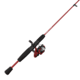 Zebco Slingshot Spinning Reel and Rod Combo, 6ft 2-PC Pole, SZ 20 Reel, Changeable Righ/Left Retrieve, Pre-Spooled w/ 8lb Zebco Cajun Line, Red, SLSPRD602ML.NS4