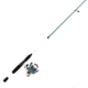 Zebco Custom-Z Spinning Reel and Rod Combo, 6ft 6in 2-PC Telescopic Rod, Medium, Moderate-Fast, SZ 30 Reel, 14-PC Strike King Tackle Kit, Blue/White, CZ30SK662M.FB4