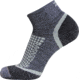 Zensah Grit Run Sock Qtr Grey Large 8564-251-05