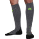 Zensah Tech+ Compress Sock Grey Lg 8532-141-05