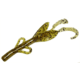Zoom Baby Brush Hog Creature Bait, 12 Pack, 4in, Amber Black, 042214X