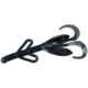 Zoom Baby Brush Hog Creature Bait, 12 Pack, 4in, Black/Blue, 042072X