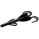 Zoom Baby Brush Hog Creature Bait, 12 Pack, 4in, Blackberry, 042229X