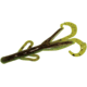 Zoom Baby Brush Hog Creature Bait, 12 Pack, 4in, Bullfrog, 42257