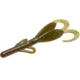Zoom Baby Brush Hog Creature Bait, 12 Pack, 4in, Green Pump Purple Green, 042349X