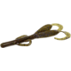 Zoom Baby Brush Hog Creature Bait, 12 Pack, 4in, Green Pumpkin Candy Red, 042332X