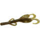 Zoom Baby Brush Hog Creature Bait, 12 Pack, 4in, Green Pumpkin Gold, 042303X