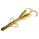 Zoom Baby Brush Hog Creature Bait, 12 Pack, 4in, Green Pumpkin/Pearl, 042235X