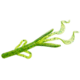 Zoom Baby Brush Hog Creature Bait, 12 Pack, 4in, Kudzu, 042102X
