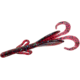 Zoom Baby Brush Hog Creature Bait, 12 Pack, 4in, Plum Apple, 042113X