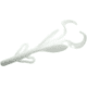 Zoom Baby Brush Hog Creature Bait, 12 Pack, 4in, White, 042040X