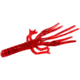 Zoom Big Critter Craw, 10 Pack, 5in, Tomato Seed, 039084X
