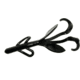 Zoom Brush Hog Creature Bait, 8 Pack, 6in, Black, 022038X