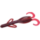 Zoom Brush Hog Creature Bait, 8 Pack, 6in, Cranberry, 022431X