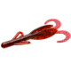 Zoom Brush Hog Creature Bait, 8 Pack, 6in, Red Bug, 022021X