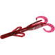 Zoom Brush Hog Midsize Creature Bait, 10 Pack, 4.5in, Red Bug, 145021