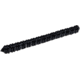 Zoom Centipede Finnesse Worm, 20 Pack, 4in, Black/Blue, 007072X