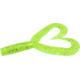 Zoom Creepy Crawler Tail Grub/Trailer, 16 Pack, 3in, Chartreuse Glitter, 020047X